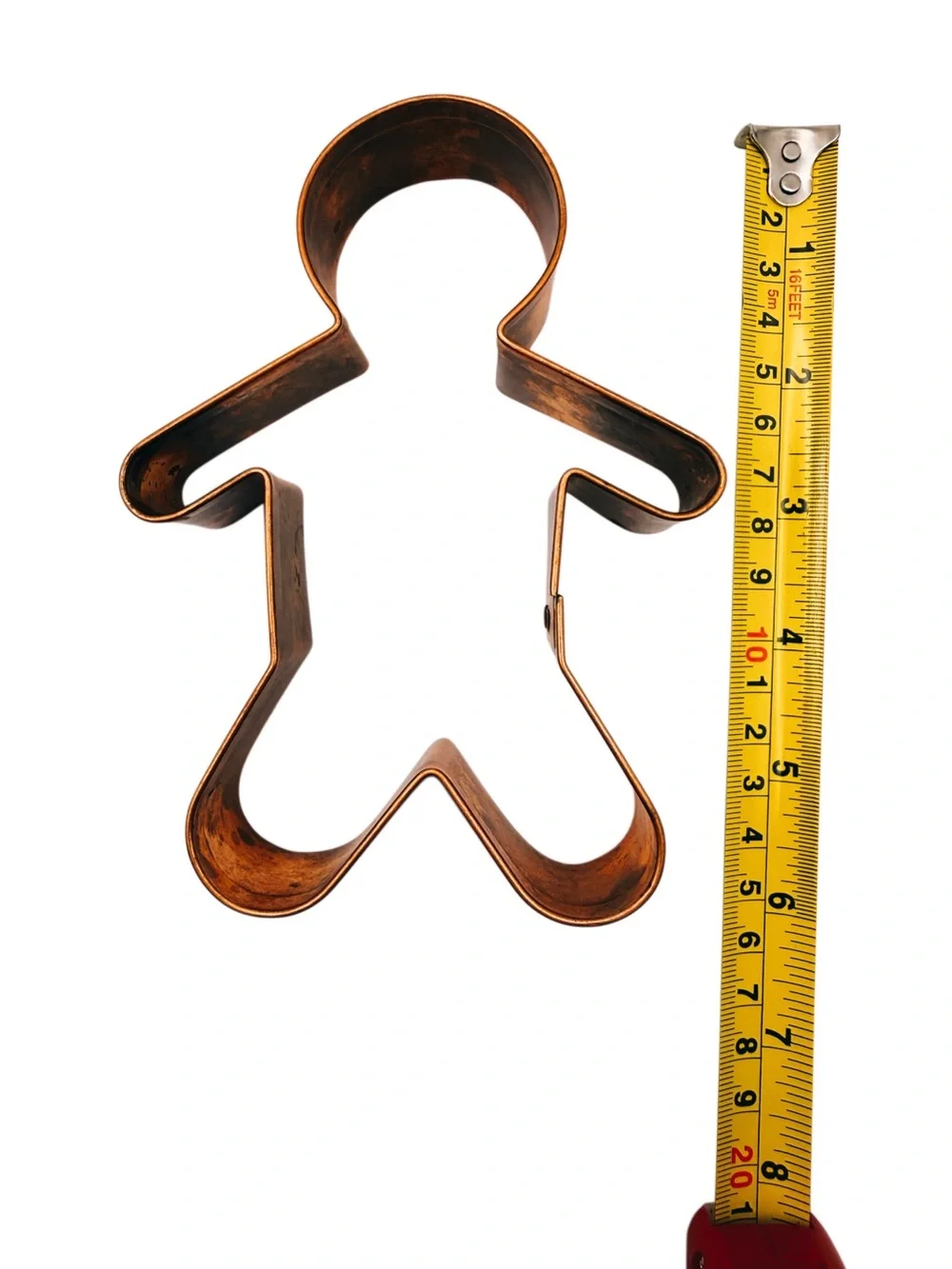 Oversized 6” X-Large Copper Cookie Cutter Set - Gingerbread, Tree, Tulip, Leaf